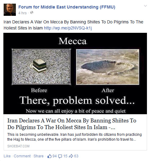 Walid Shoebat promoting Mecca and Muslims be nuked.