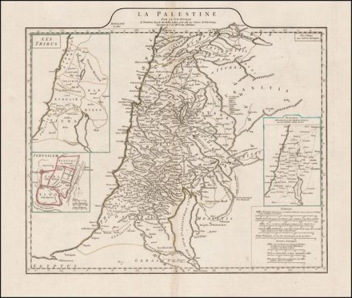 Palestine map from 1767