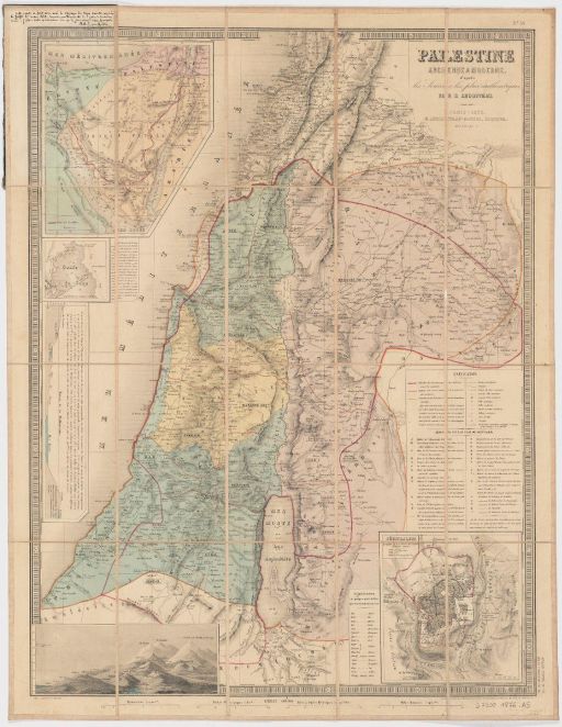 Palestine map taken in 1876