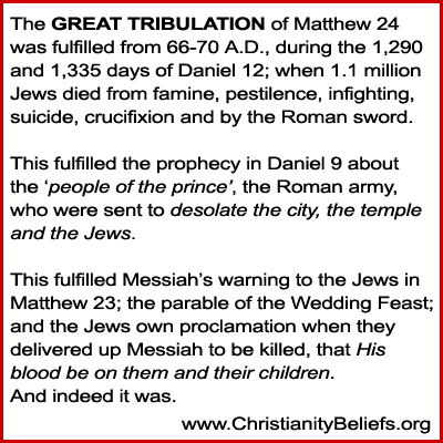 The Great Tribulation of Matthew 24, Daniel 12
